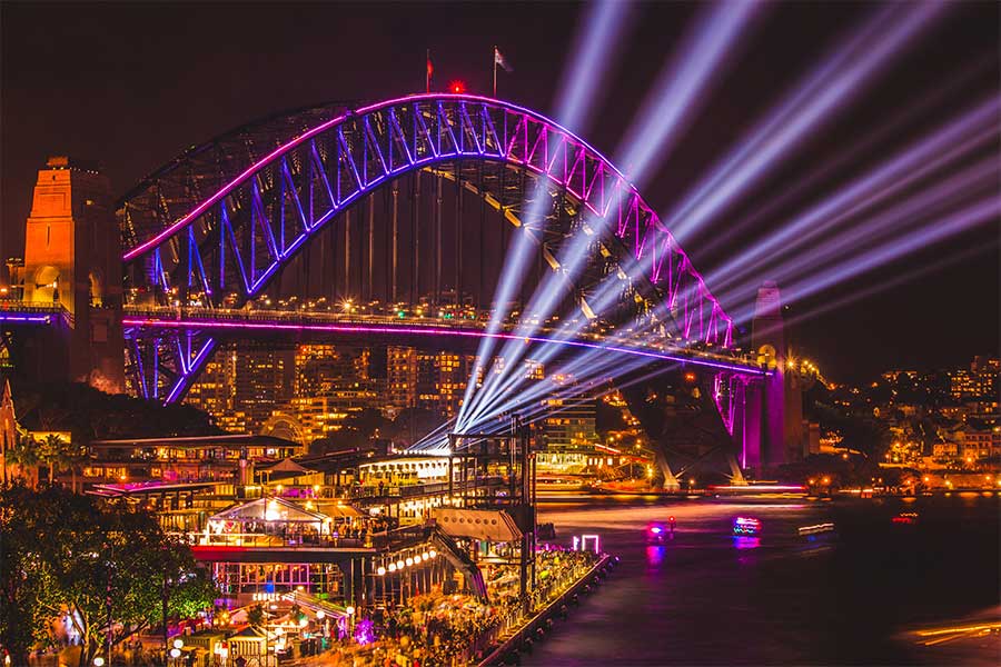 Experience Vivid Sydney 2022 by Harbour Cruise
